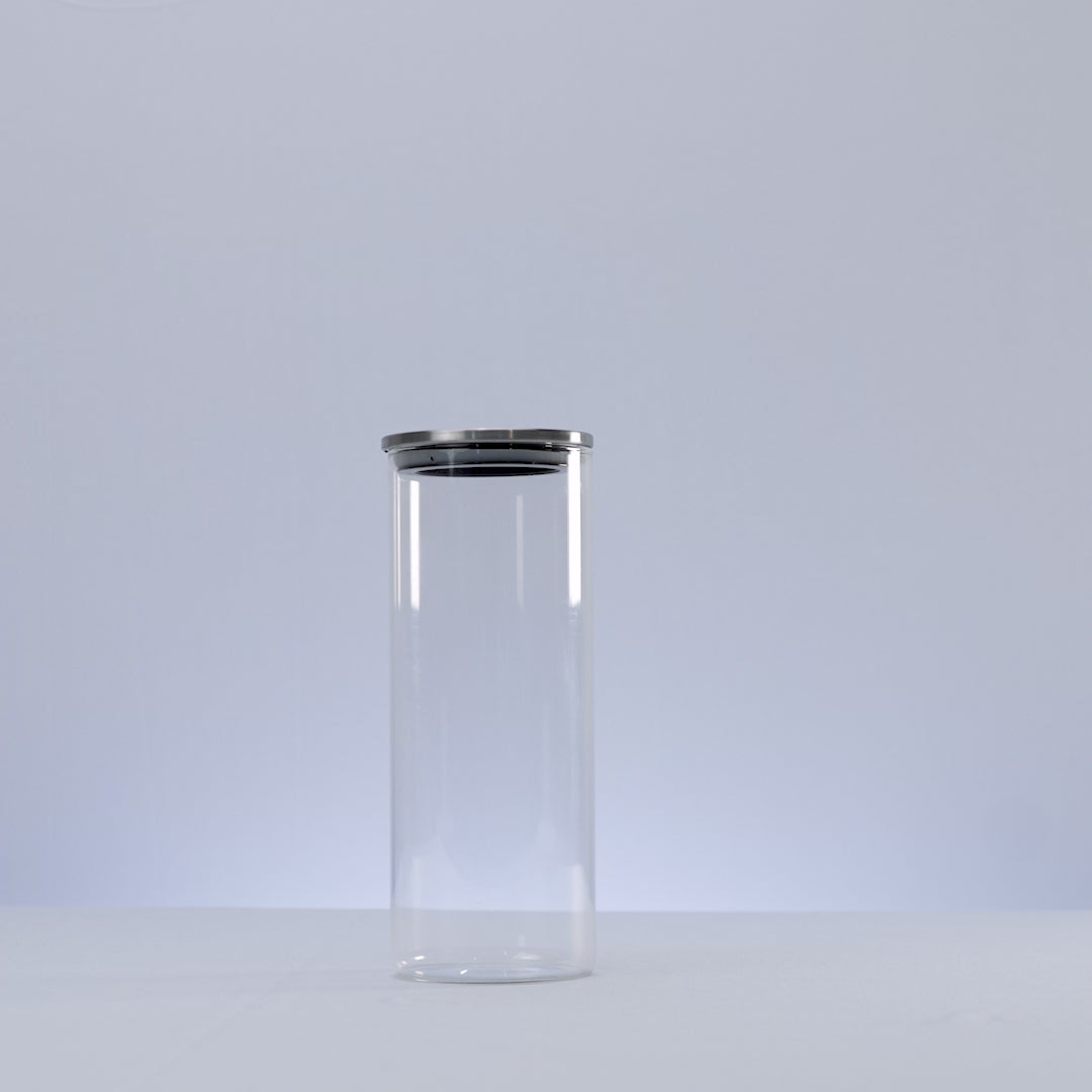 Pote Hermético de Vidro Borossilicato com Tampa em Metal 750ml - Lyor