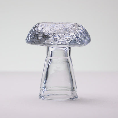 Castiçal Mushroom 10cm x 10cm x 11,5cm Vidro - Lyor