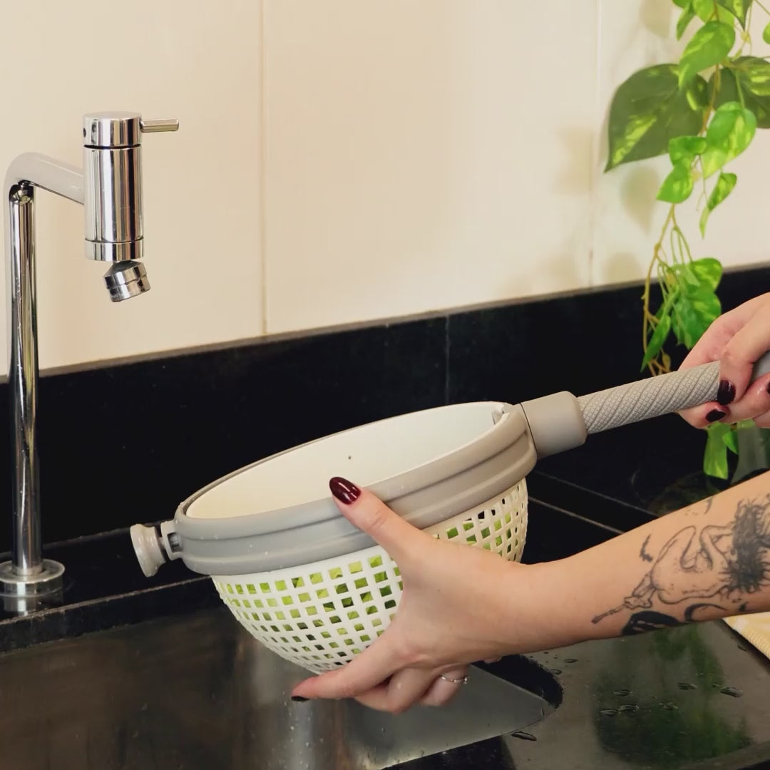 Faqueiro 16 Peças de Aço Inox Bambu Elegant Champanhe - Lyor