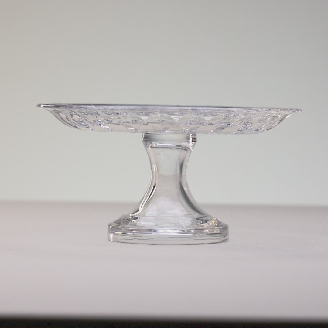 Prato com Pé Diamond 18,5cm x 9,5cm Cristal - Lyor