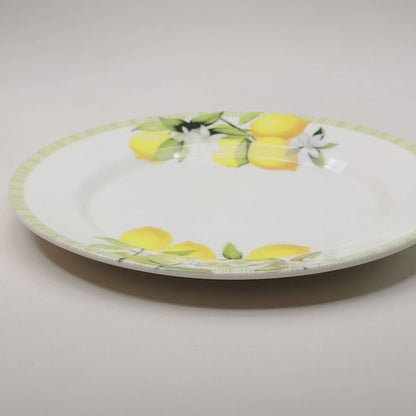 Prato Raso Siciliano 24cm Branco Cerâmica - Lyor
