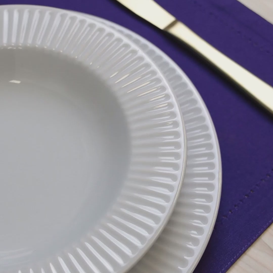 Conjunto 2 Guardanapos de Algodão Azul Escuro 40cm x 40cm - Wolff