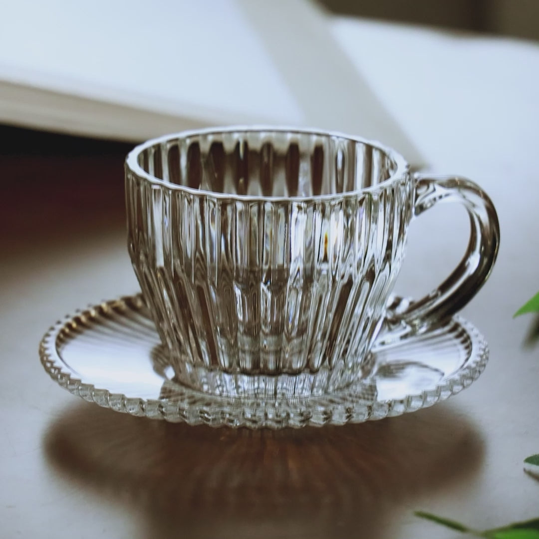 Conjunto 4 Xícaras de Café de Cristal Império 110ml - Wolff