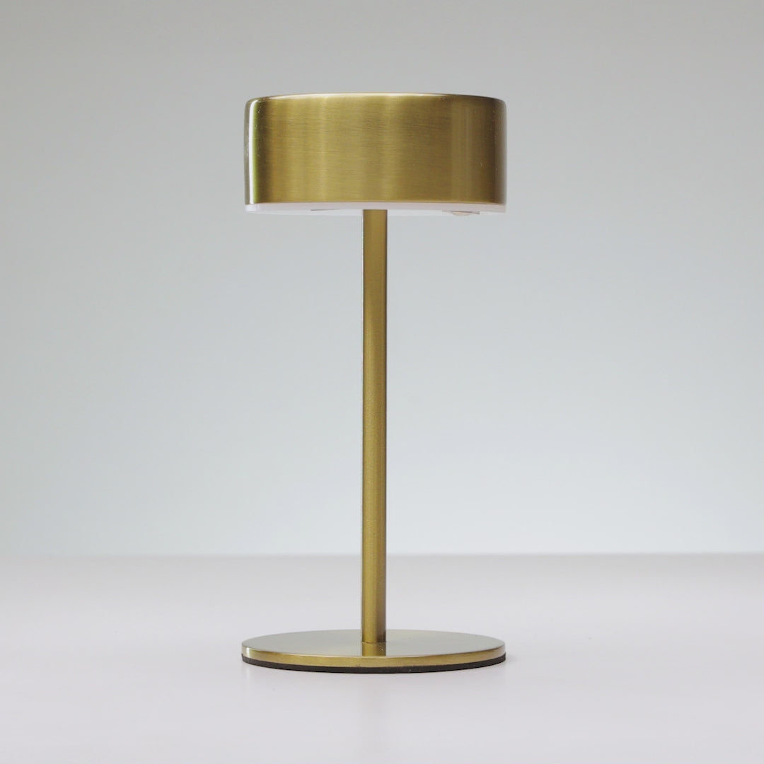 Luminária de Mesa Led 3 Tons Usb Lyra Dourada - Lyor