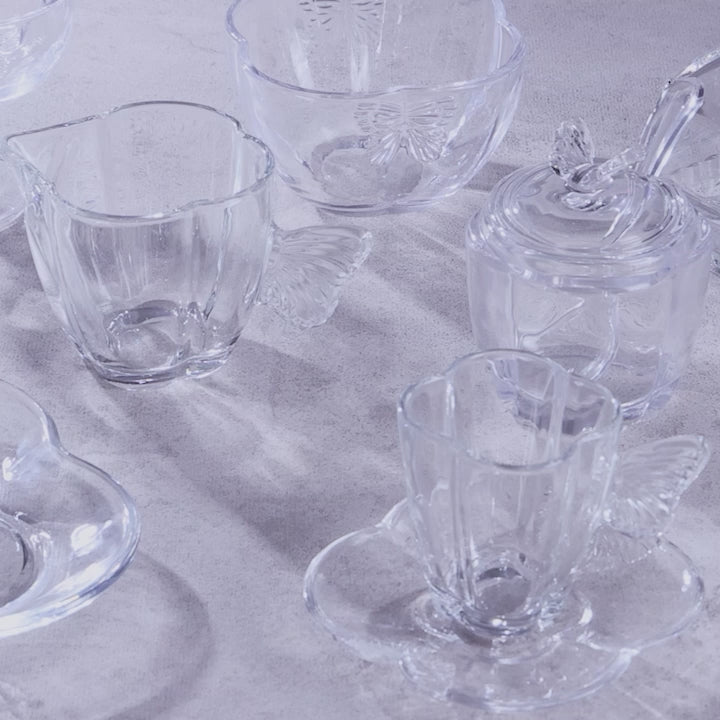 Leiteira de Vidro Butterfly 230ml - Wolff