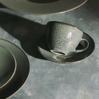 Prato Raso de Cerâmica Musk Verde 25cm - Wolff