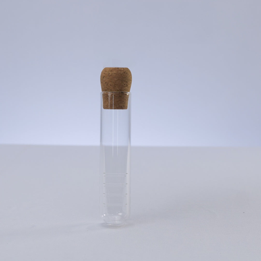 Infusor para Chá com Tampa de Cortiça Tube 3cm x 3cm x 15,5cm Vidro Borossilicato - Lyor