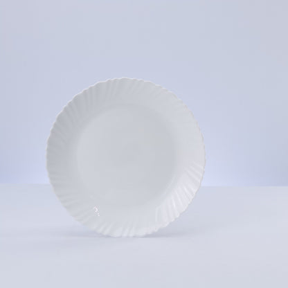 Prato Raso Nevada 24,5cm Branco Opalino - Lyor