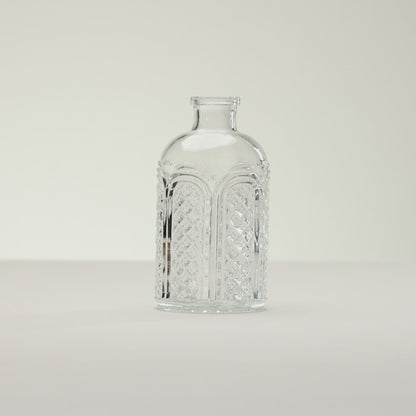 Vaso Decorativo Vitrais 6cm x 6cm x 10cm Vidro - Lyor