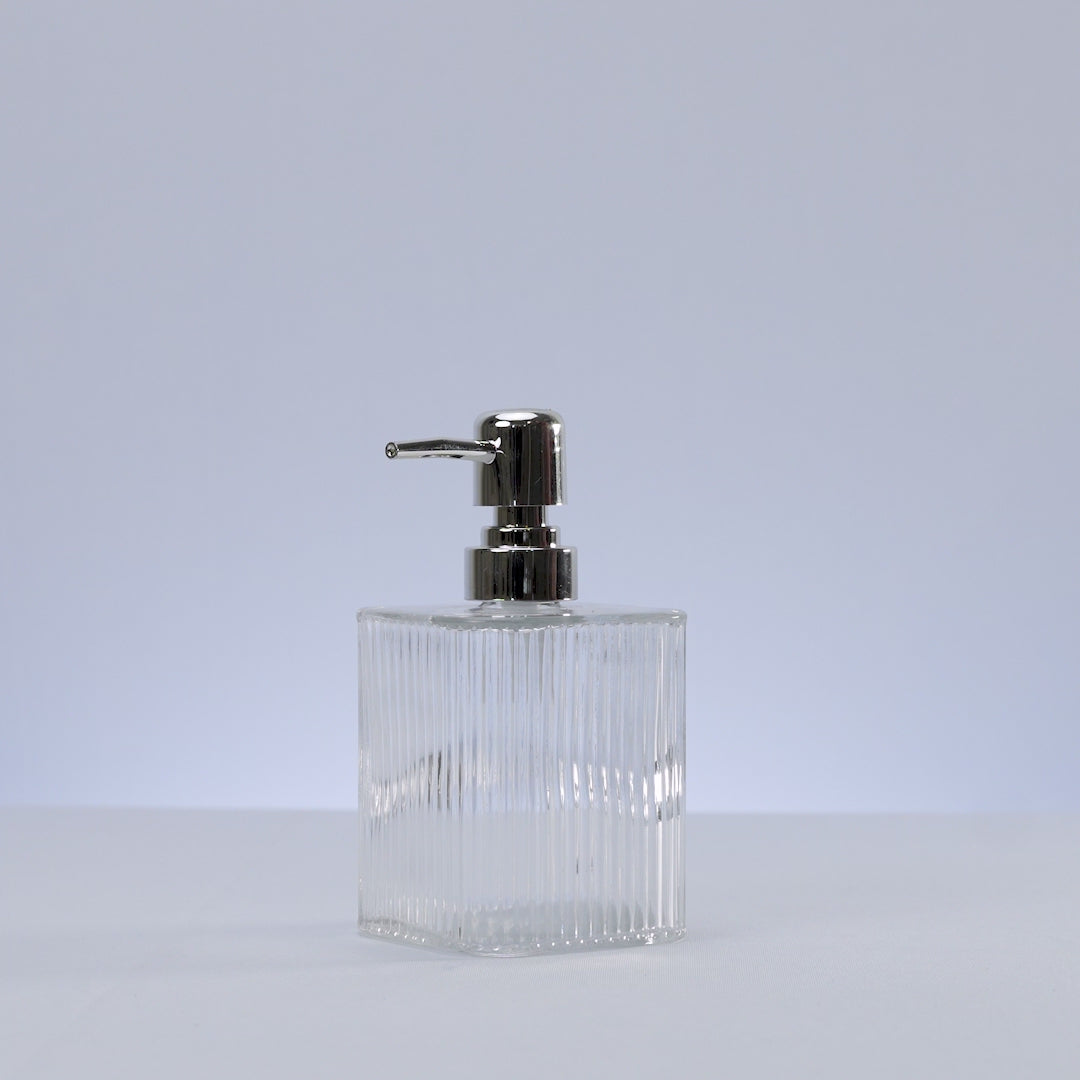 Porta Sabonete Líquido de Vidro Lines 420ml - Lyor