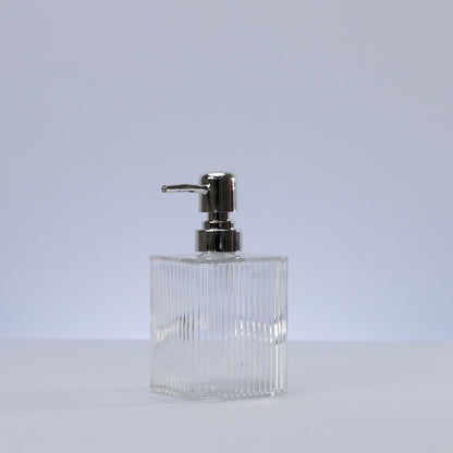 Porta Sabonete Líquido de Vidro Lines 420ml - Lyor