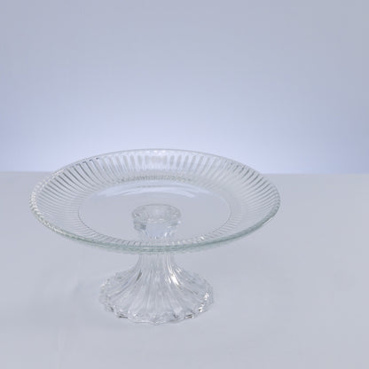 Prato para Bolo com Pé de Cristal Ecológico Renaissance 25cm x 12cm - Lyor