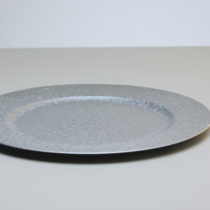 Sousplat Shine 33cm Prateado Plástico - Lyor