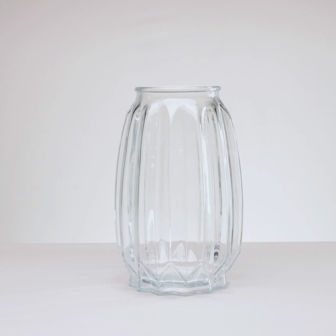 Vaso Reflexos 12,5cm x 19,5cm Vidro - Lyor