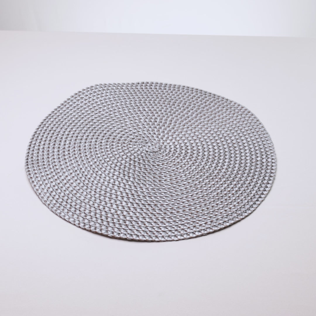 Lugar Americano Fresno Metalizado 38cm Prateado Polipropileno - Lyor