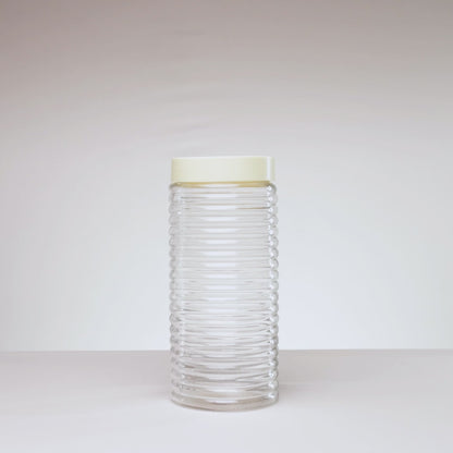 Pote com Tampa Plástica Colmeia 1,5L Amarelo Vidro - Lyor