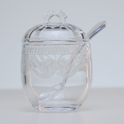 Açucareiro com Colher e Tampa Imperial 240ml Cristal Ecológico - Lyor