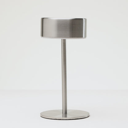 Luminária de Mesa Led 3 Tons Usb Lyra Prata Metal - Lyor