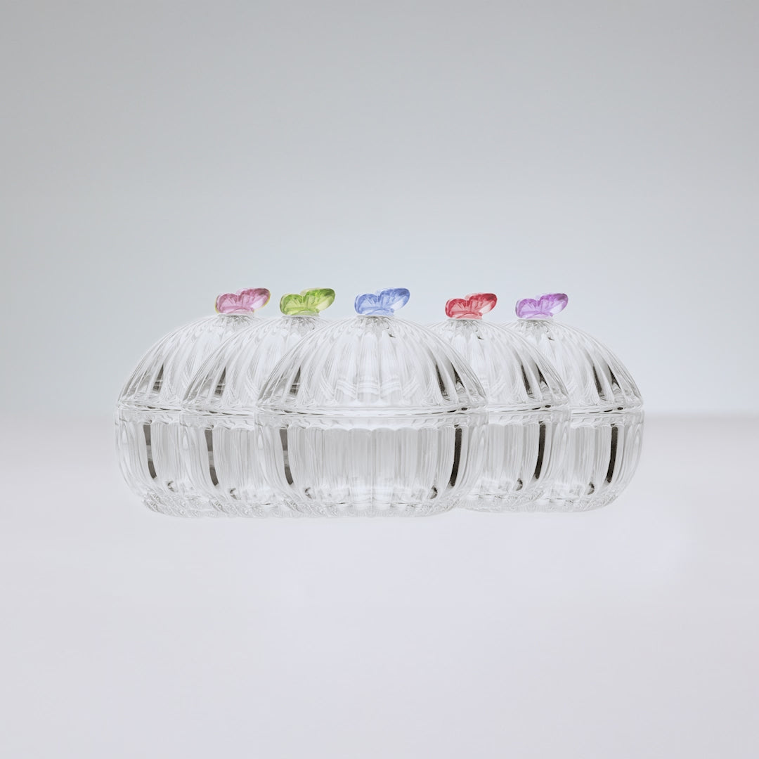 Porta Joias Fairy Butterfly 8cm x 7cm Cristal - Lyor