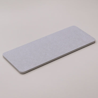 Bandeja Retangular Absorvente para Pia 25cm x 10cm Cinza Pedra Diatomita - Lyor