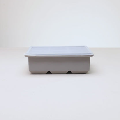 Forma para Gelo 6 Cubos 16,5cm x 13cm x 5,5cm Cinza Silicone - Lyor