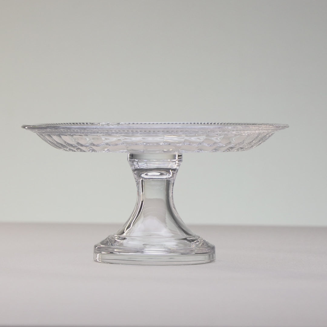 Prato com Pé Imperial 18,5cm x 9,5cm Cristal - Lyor