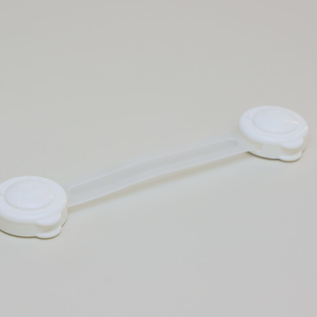 Conjunto 4 Travas de Segurança 13,5cm x 3,5cm x 1,5cm Branco Plástico - Lyor