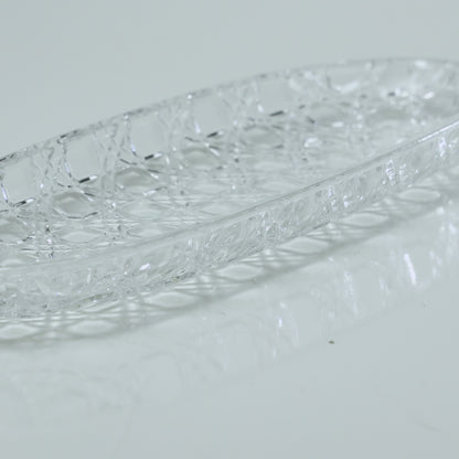 Travessa Vichy 30cm x 10,5cm x 2,5cm Vidro - Lyor