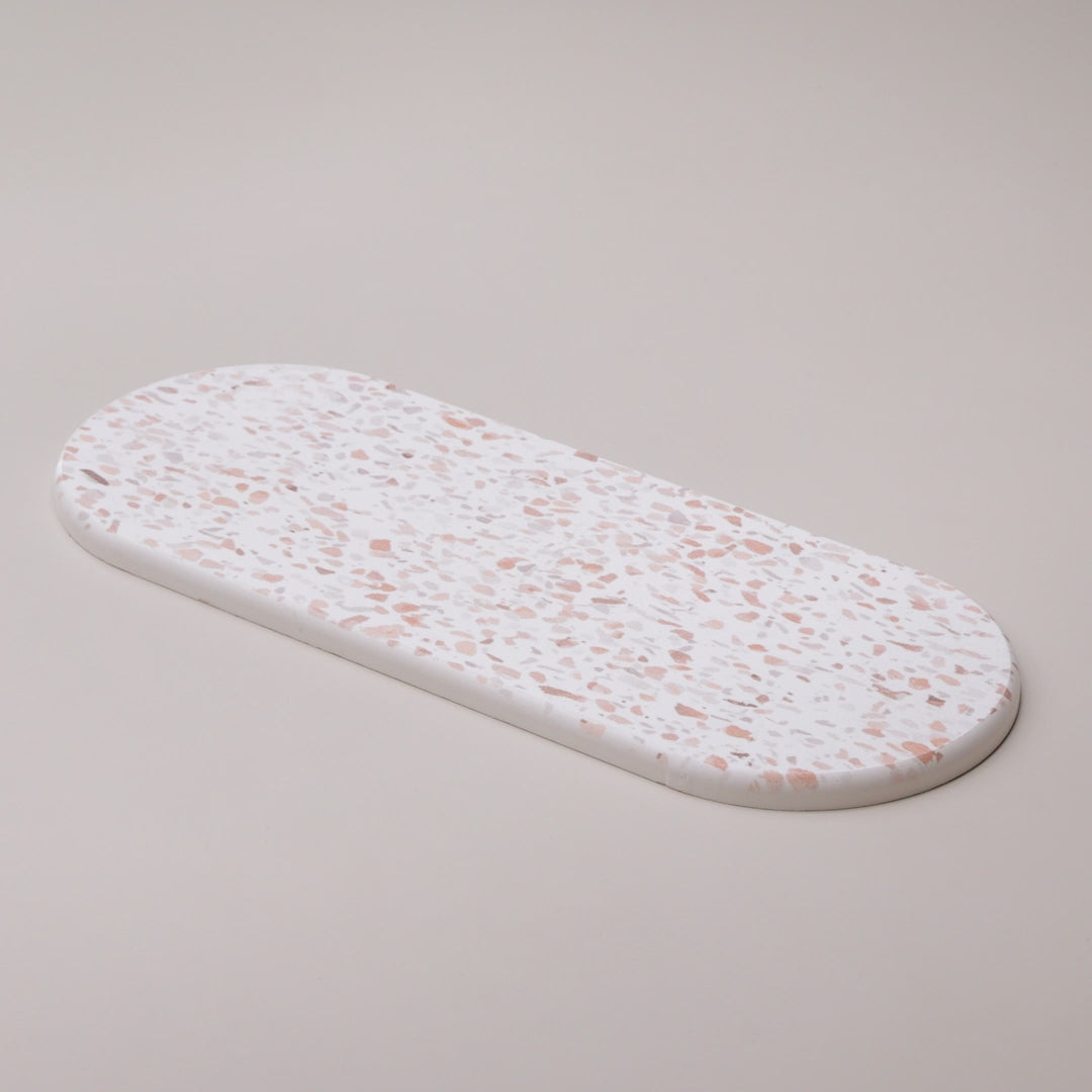 Bandeja Oval Absorvente para Pia Stone 28cm x 11cm Granilite Pedra Diatomita - Lyor