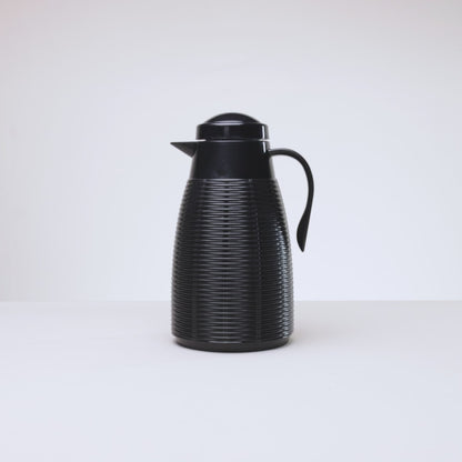 Garrafa Térmica 400ml Rattan Preto Plástico - Lyor