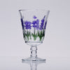 Taça de Água Lavanda Hand Painting 240ml Cristal Ecológico - Lyor