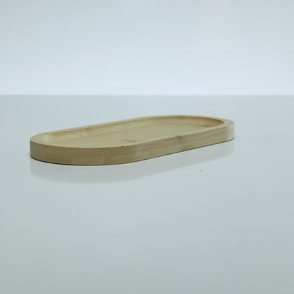 Bandeja Oval Nature 24cm x 11cm x 1,5 cm Bambu - Lyor