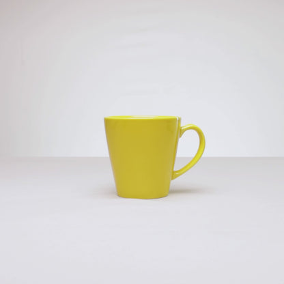 Caneca Siciliano 300ml Amarela Cerâmica - Lyor