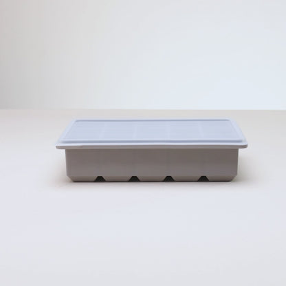 Forma para Gelo 10 Cubos 19,5cm x 12,5cm x 4,5cm Cinza Silicone - Lyor