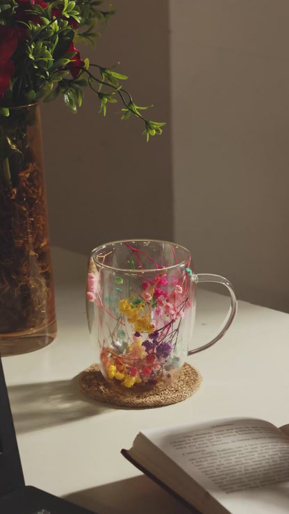 Chaleira de Vidro Borossilicato  Martelado com Alça de Bambu 750ml - Wolff