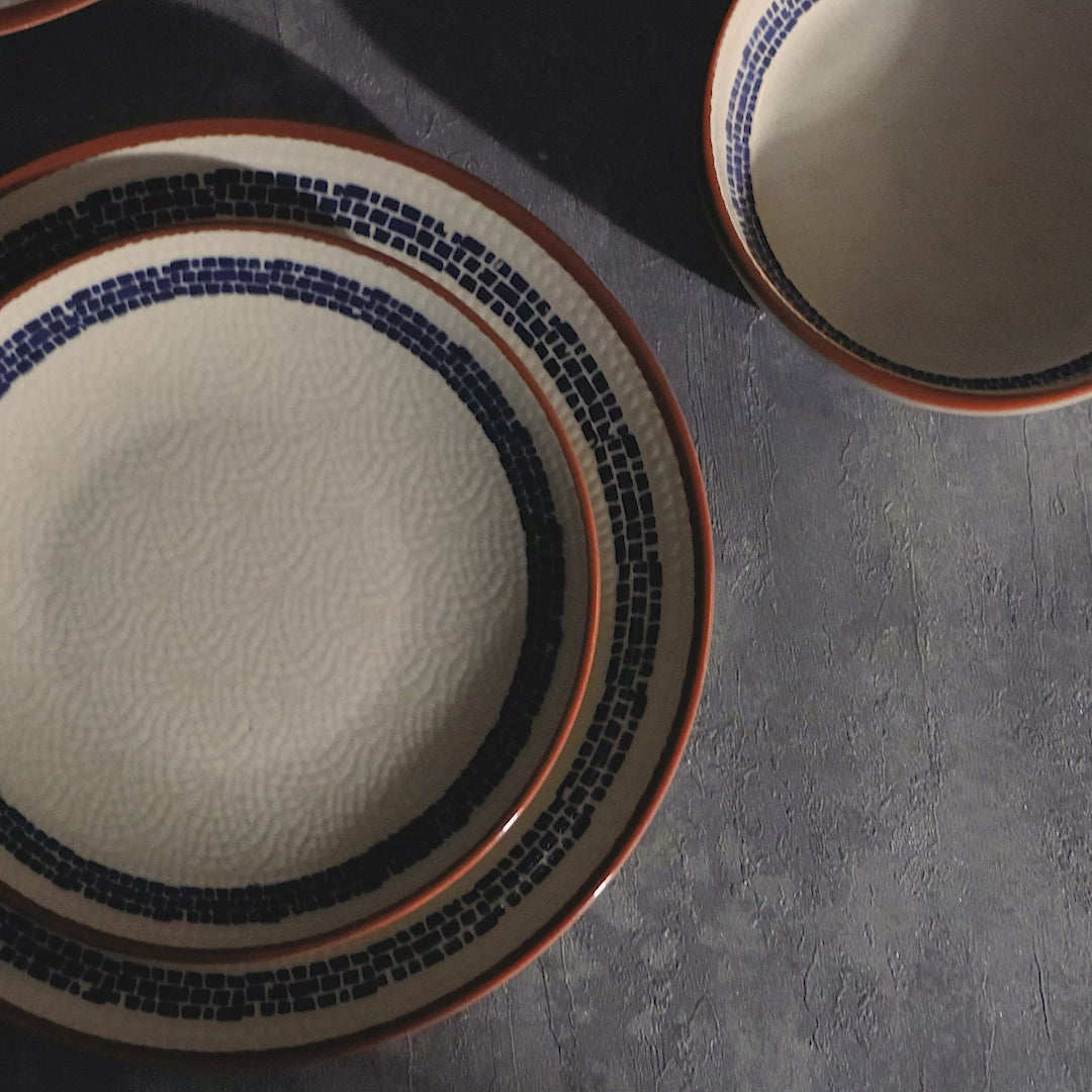 Prato para Risoto de Cerâmica Village Creme 28cm - Wolff