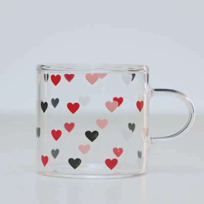Caneca de Vidro Borossilicato Resistente ao Calor Love 120ml - Lyor