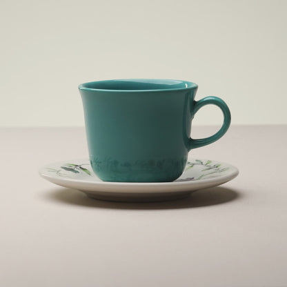 Xícara Chá Botanique 260ml Verde Cerâmica - Lyor