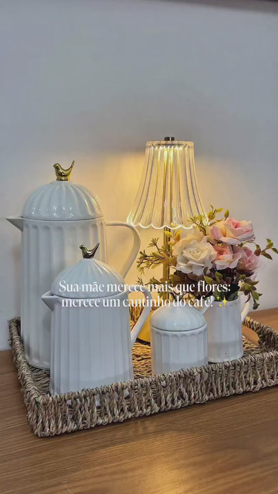 Garrafa Bird Térmica Plástico Branca 1L Wolff