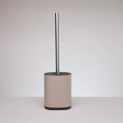 Escova Sanitária com Suporte 10cm x 4cm x 35,5cm Bege Plástico - Lyor