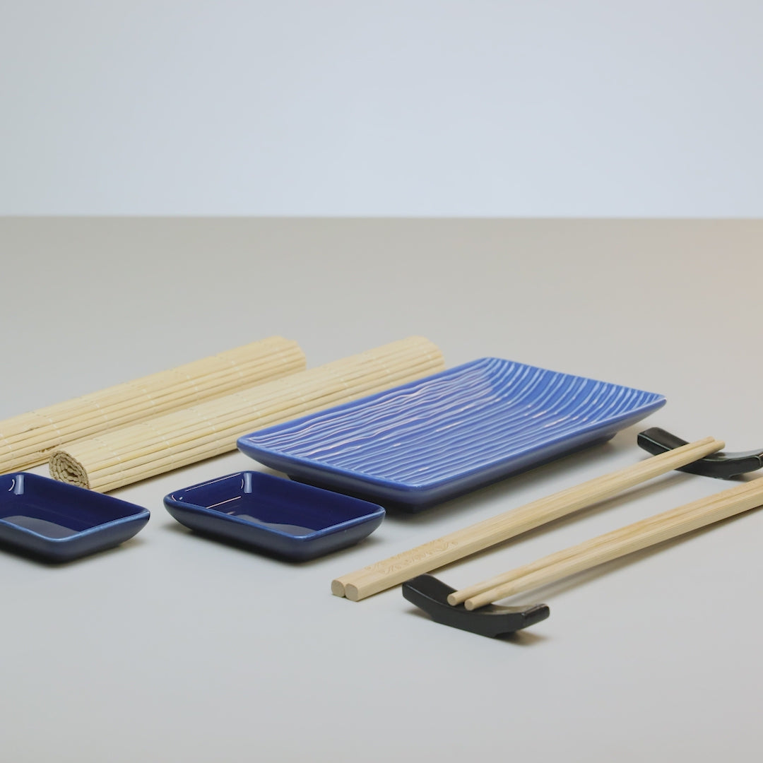 Conjunto 9 Peças para Sushi Yuki Bambu - Lyor