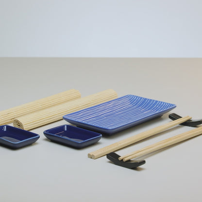 Conjunto 9 Peças para Sushi Yuki Bambu - Lyor