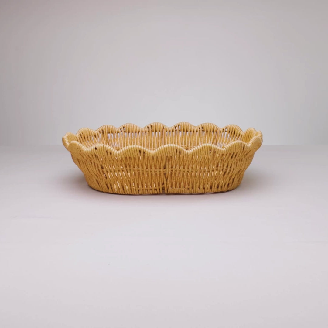 Cesta Terraço  25cm x 18cm x 8cm Rattan - Lyor