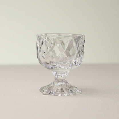 Porta Velas Deli Diamond 5,5cm x 5,5cm x 6,5cm Cristal - Lyor