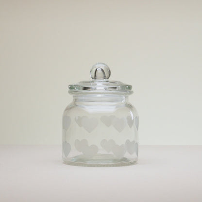 Pote Coração 11cm x 11cm x 14cm Vidro - Lyor