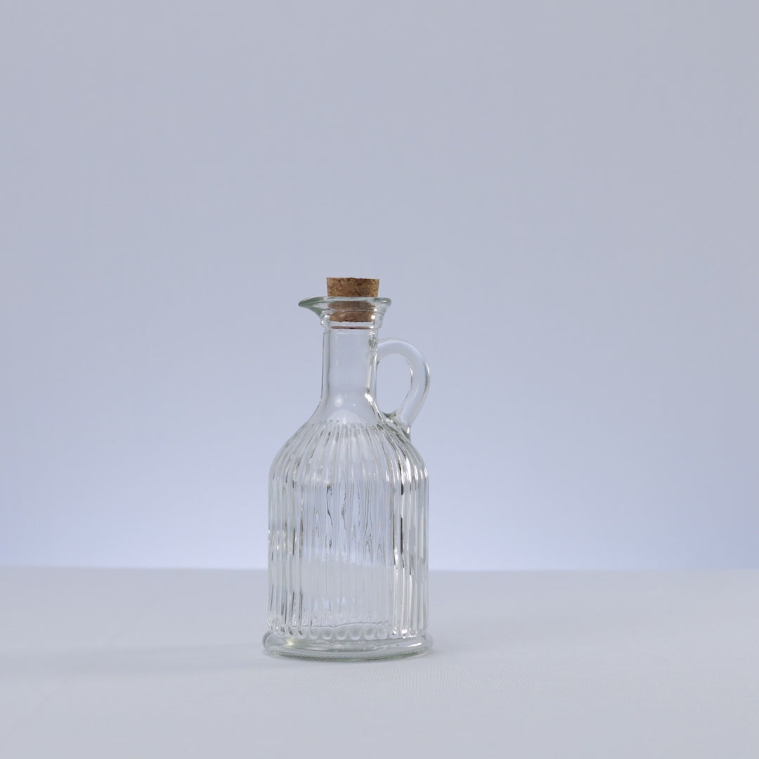 Garrafa para Azeite com Tampa de Cortiça Stripes 350ml Vidro - Lyor