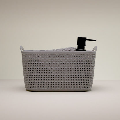 Conjunto 3 Peças para Banheiro Comfort Cinza Plástico - Lyor