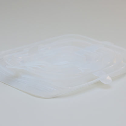 Conjunto 6 Tampas Retangulares Flexíveis 19,5cm x 17cm x 2cm Silicone - Lyor