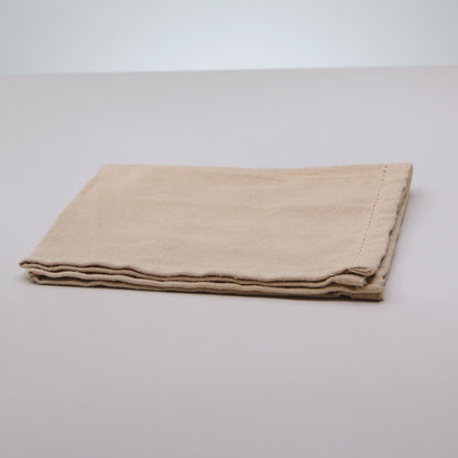 Conjunto 4 Guardanapos Momentos 40cm x 40cm Creme Algodão - Lyor