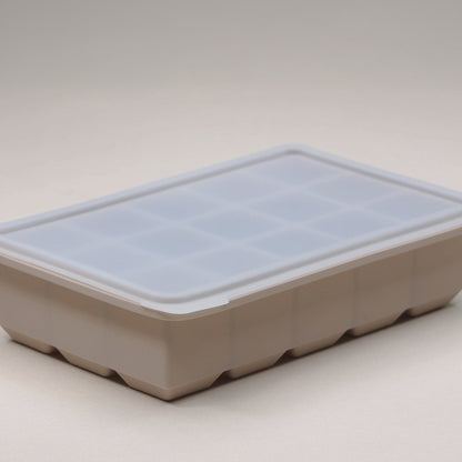 Forma para Gelo 10 Cubos 19,5cm x 12,5cm x 4,5cm Bege Silicone - Lyor